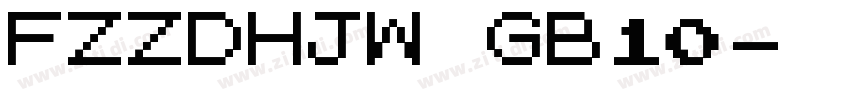 FZZDHJW GB10字体转换
